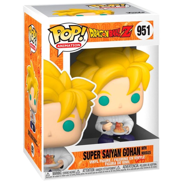 Dragon Ball Z POP! Animation Vinyl Figure Super Saiyan Gohan with Noodles 9 cm